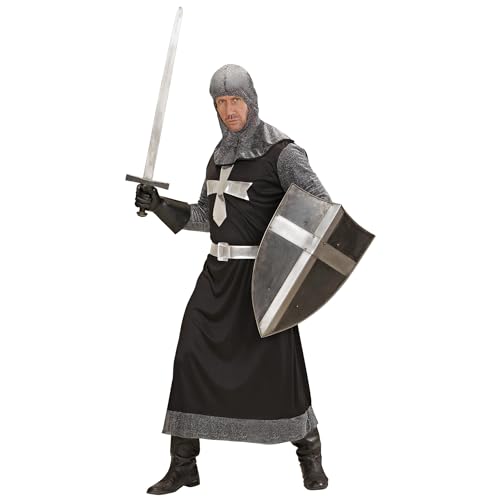 W WIDMANN MILANO Party Fashion - Disfraz Cruzado Oscuro, armadura, caballero, soldado, medieval, disfraces de carnaval