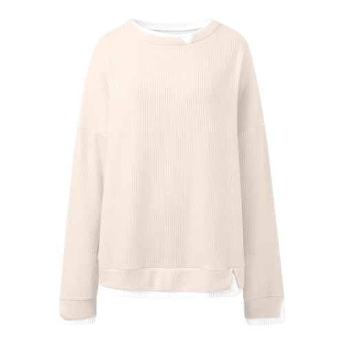 Sweaters for Women Crew Neck Long Sleeve Pullover Business Casual Tops - image 3
