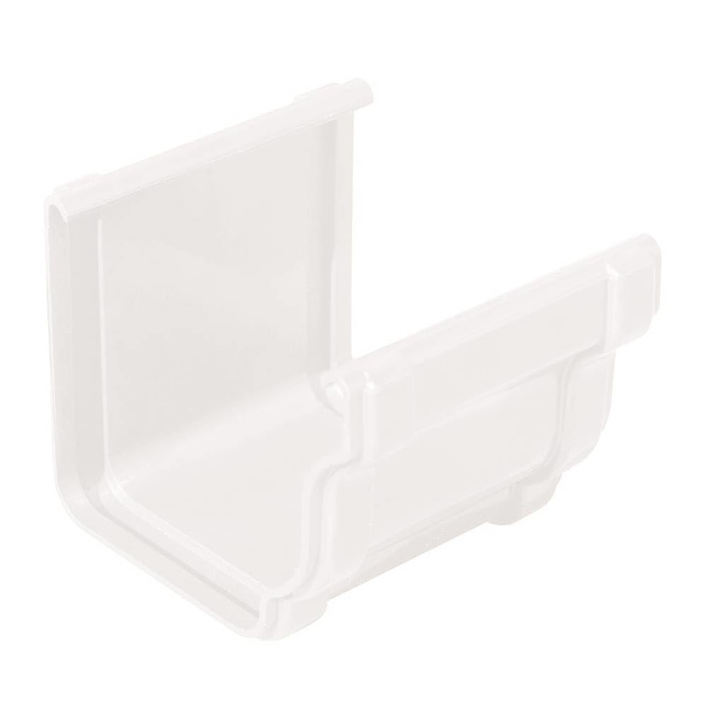 First Plast - Gouttière PVC carrée BEST - Jonction longue BI-​SYSTEM PVC BEST carrée - blanc - First Plast