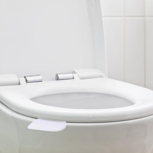 Image of DOITOOL 4Pcs Toilet Seat Lifter Handle Set Self-Adhesive Cover Lifter Tool for Easy Toilet Lid Lifting in Home Office Hotel Bathroom