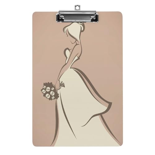 Planchette à pince A4 Cochon Mariée pour prendre des notes au bureau