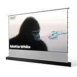 AWOL VISION 100" Motorized Rising Matte White Projector Screen for Long Short Ultra Short Throw Projector, Floor Stand Indoor Outdoor Theater Screen, 170°+ Viewable 4K/8K Ultra HD MW-F210