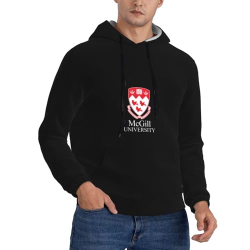 Oicvrct Mcgill University Men's Fleece Lined Hoodie - Ultra-Soft Plush Lined Hooded Sweatshirt with Pocket2