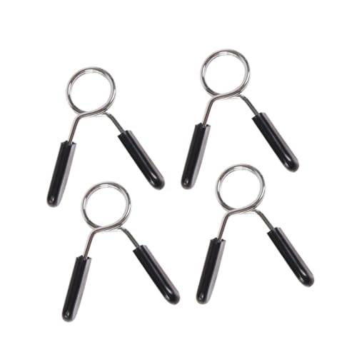 GOOHOCHY 4pcs Barbell Clamp Dumbbell Clip Collars for Men Gym Accessories Weightlifting Barbell Collars