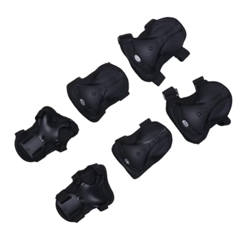 BELLIFFY 1set Professional Skating Knee Protector Pads for Men Women Wearproof High Strength for Skateboarding Roller Skating Black Color Comfortable Fit