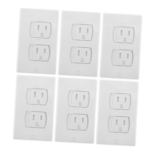 BESPORTBLE 6Pcs Childproof Outlet Covers Shock Wall Socket Protectors for Safety Easy Installation Plug Covers to Prevent Electrocution Your Home