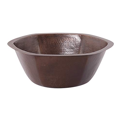 Miseno Mc-Na400 Miseno Mc-Na400 Hexagon 16" Copper Drop-In Or Undermount Bar Sink #TOP3