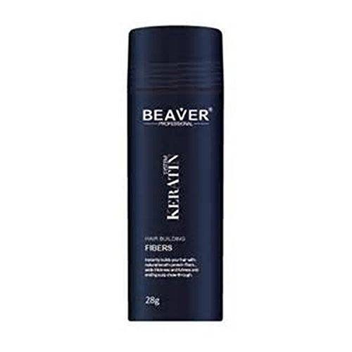 Beaver Keratin Hair Building Fibers 28g/0.98 oz - Black Hair