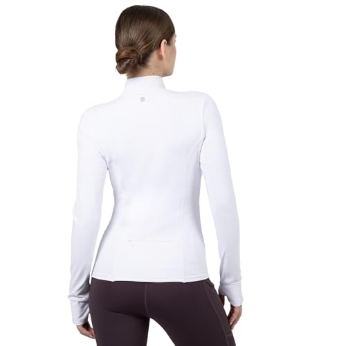 Image of YITTY Active Women's Ultraluxe Full Zip Jacket, Athleisure, 4-Way-Stretch, Thumbholes
