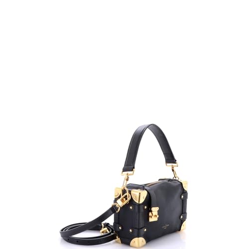 Pre-Loved Side Trunk Handbag Taurillon Leather PM, Black2