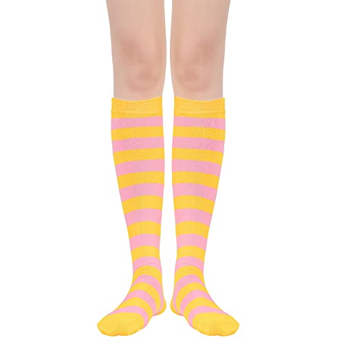 Image of American Trends Womens Athletic Knee High Socks Outdoor Sport Thigh High Stockings Casual Stripes Tube Socks