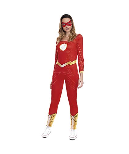 Partylandia Disfraz de Flash Girl para Mujer Carnaval Cosplay Cómodo Suave S