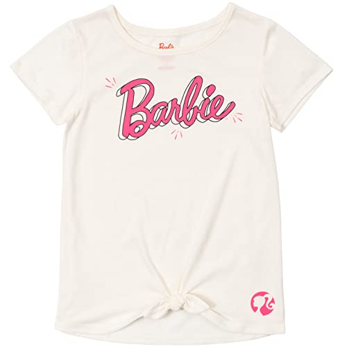 Barbie Little Girls Graphic T-Shirt and Shorts Outfit Set Pink/White 6 - image 4