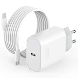 25W USB C Caricatore per iPhone 17/16/16 Plus/16Pro/16 Pro Max/15/iPad Air/AirPods, Certificato MFi iPhone Caricabatteria Presa Con Cavo di Ricarica Type-C to C 2M, Rapido Alimentatore Caricabatterie