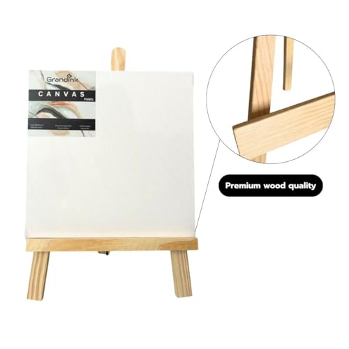 Image of Grandink 15 Inch Wooden H-Frame Tabletop Easel Stand (Pack of 1)