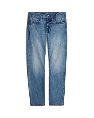 G-STAR Raw - Mens Mosa Straight Jeans, Color Sun Faded Blue Donau, Size: 29W x 34L4