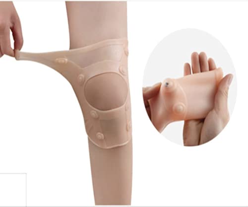 Joelheira de silicone, ultrafina, impermeável, com 2 peças, joelheiras de gel, joelheiras profission