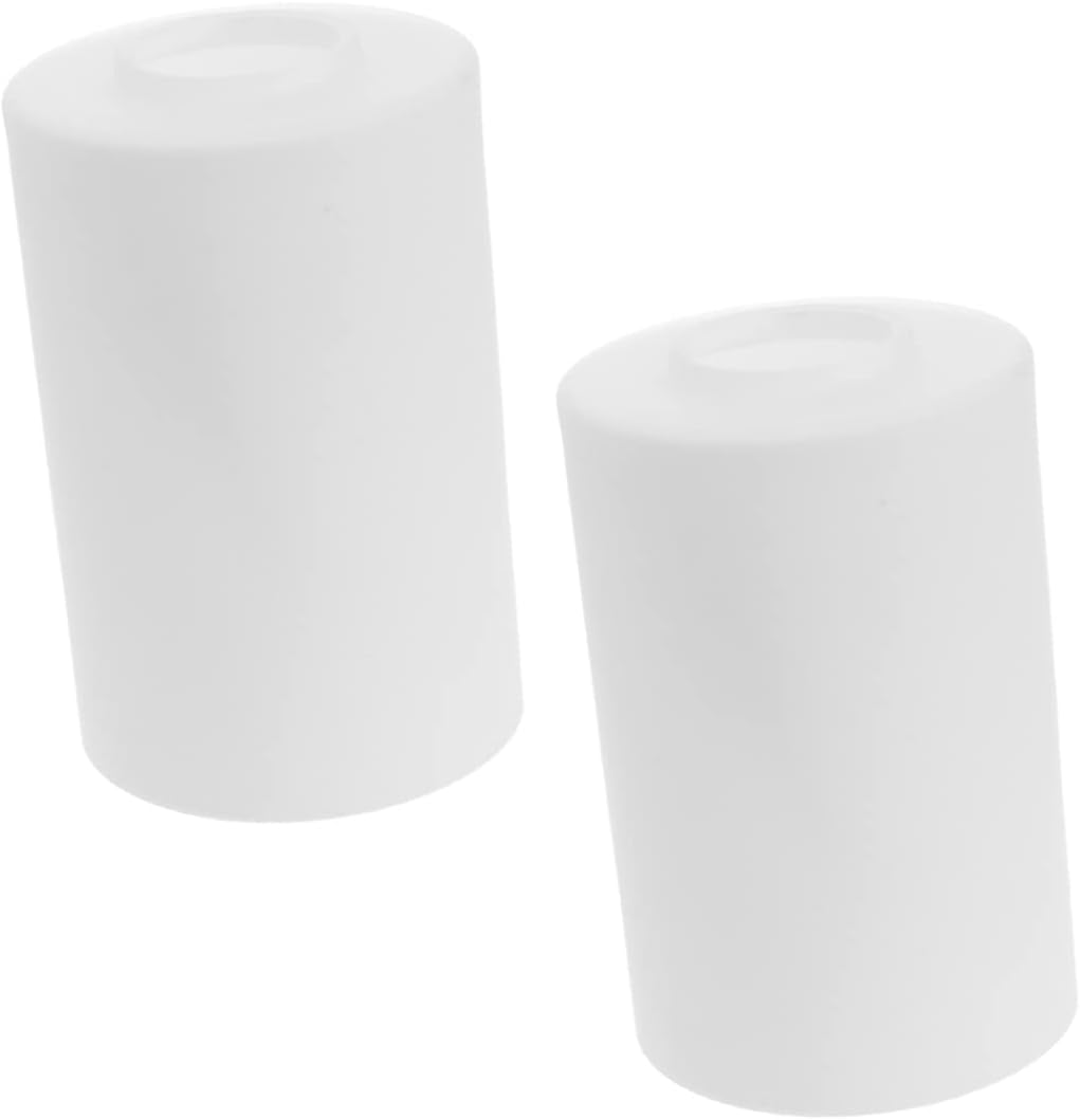 NUOBESTY E27 Frosted Glass Lamp Shade Cylinder Pendant Light Fixture 2-Piece Set for Chandelier and Wall Light Sturdy and Stylish Replacement Globe Shade