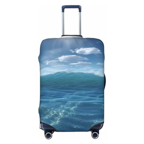 Housse de protection pour valise L Sea noire elastique grand chariot de voyage soute