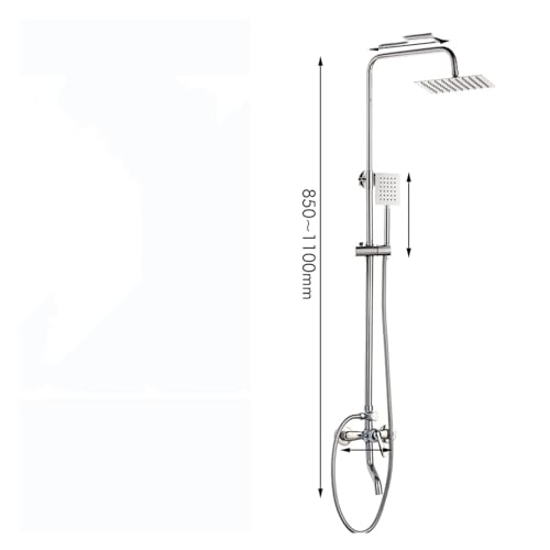 Kits de douche de salle de bains résistant au calcaire avec mitigeur de douche