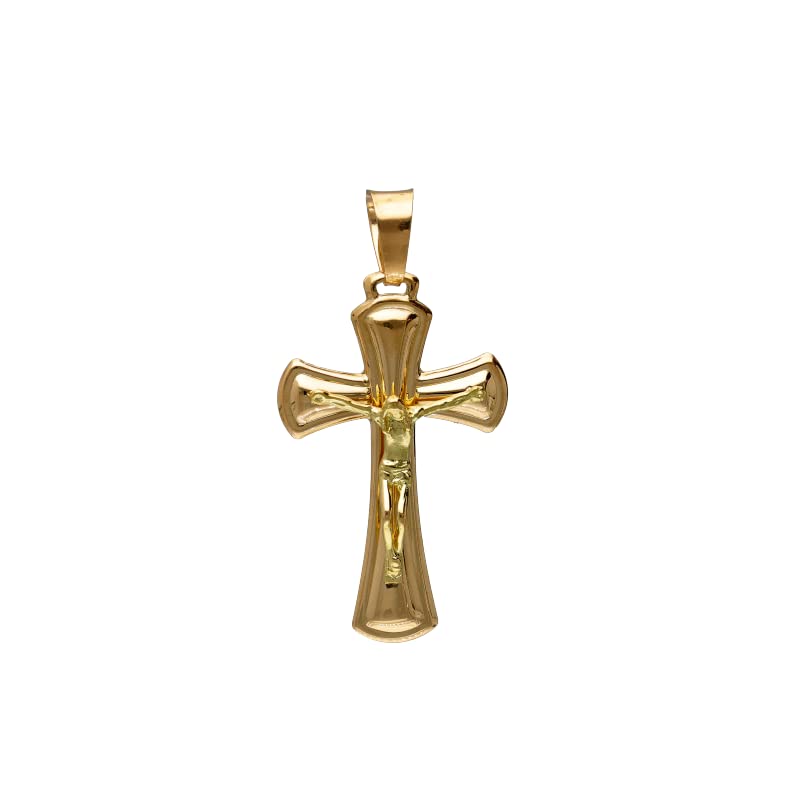 croce, oro, uomo, ciondolo, pendente