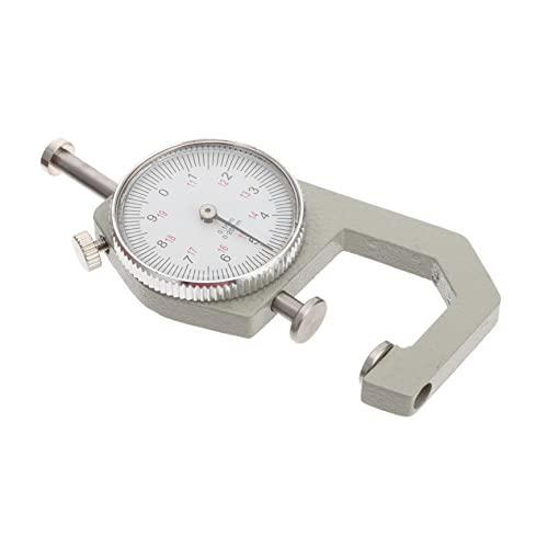 Hohopeti Flachdickenmessgerät 0-20mm Lederdickenmessgerät Präzisionsmessgeräte