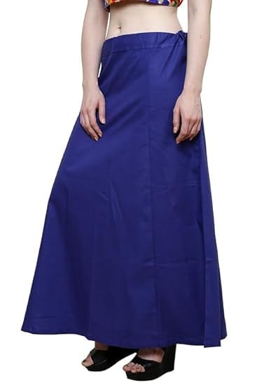 Image of Vlazom Women's Cotton Saree Petticoat - Pack of 5 Inskirts | Soft & Breathable Underskirts | Adjustable Drawstring Waist | Multicolor for Daily & Occasion Wear