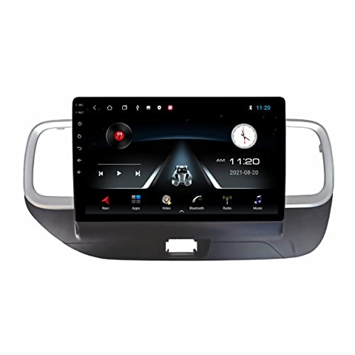 Image of 10 inch Android 10 Car Stereo for Hyundai Venue | 2GB RAM 32GB ROM | Apple CarPlay & Android Auto | Full HD Display | WiFi | GPS | SWC | Gorilla Glass | Reverse Parking Camera | Coupler Fit