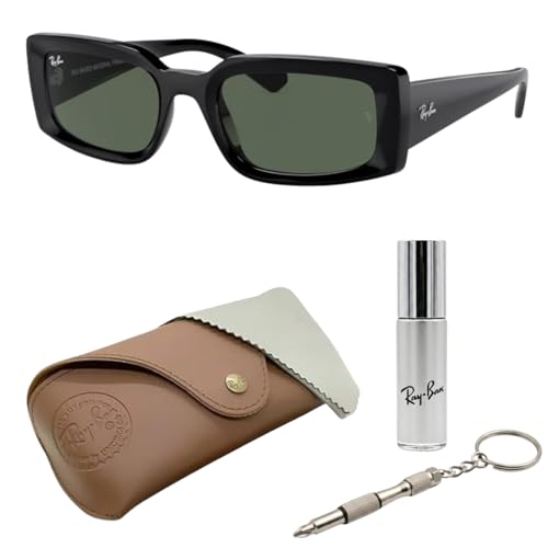 Image of Ray-Ban RB4395 KILIANE BIO-BASED Square-Round Shaped Sunglasses for Men & Women with Official RAYBAN Eyewear Kit