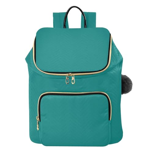 Sac à dos antivol sécurisé avec fermeture cachée et pompon mode pour femme