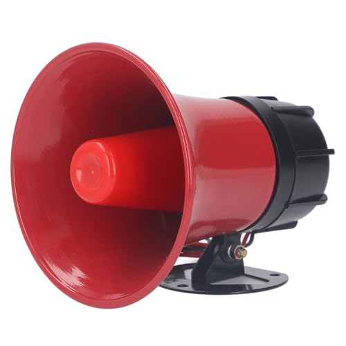 Sirena de Seguridad con Alarma Industrial, 120dB, 30W, bocina de Sonido de Emergencia, ABS, Puerto Exterior (CA 220 V.)