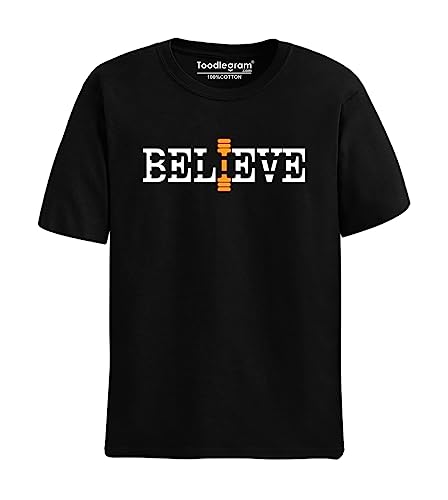 Image of Toodlegram T-Shirt for Men /Women Plus Sizes 100% Cotton with Graphic Printed, Regular Fit |Halfsleeve Roundneck |Believe Plus, Size 2XL-9XL | Unisex