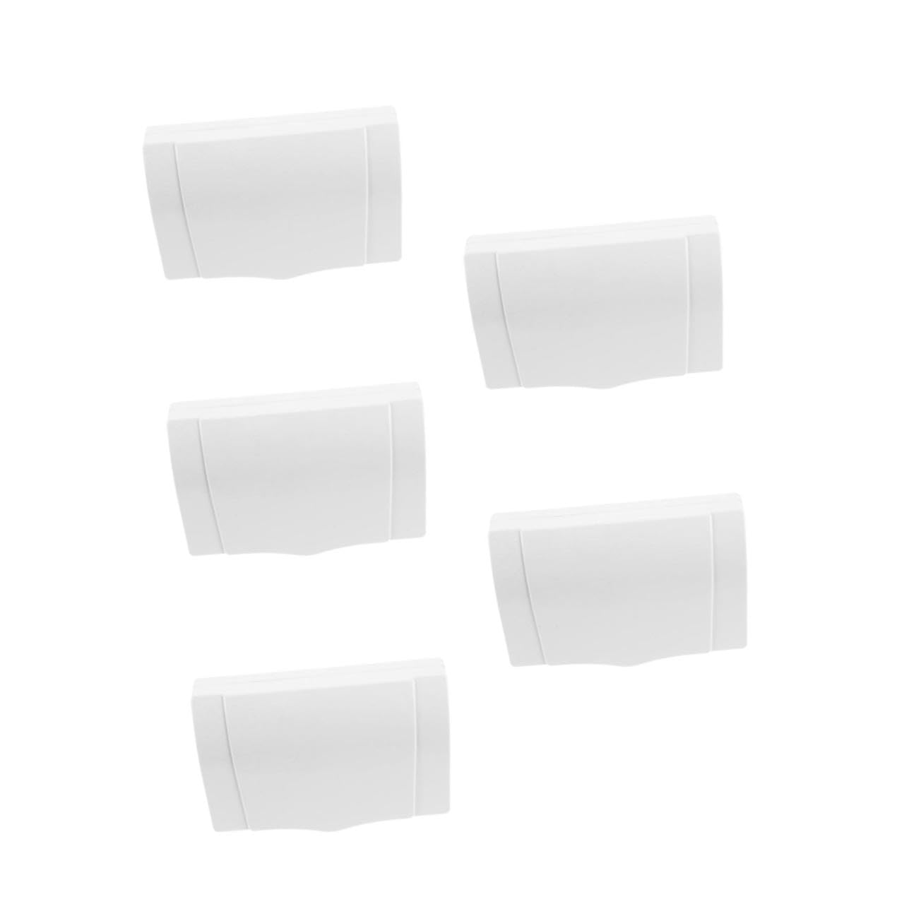 Ciieeo 5 Pièces Cache-prise étanche couvertures de sortie bébé imperméabilisant protection mur sûr sobre étanche de salle de bain protecteur de prise de Plastique blanche