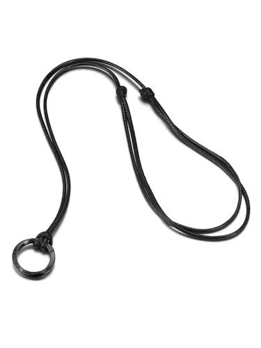 PiercingJ Norse Viking Necklace for Men Stainless Steel Adjustable Rope Chains Vintage Amulet Pendant Jewelry Gift4