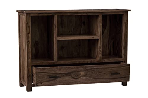 Image of The Attic Colorado Console Table|Console Table for Living Room Foyer|Solid Wood Classy Console Table|Walnut Matte Finish