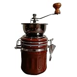Ampia applicazione: solo pochi giri sul manico, smerigliatrice manuale può macinare chicchi di caffè, spezie, noci, erbe, grano o altri ingredienti gourmet.