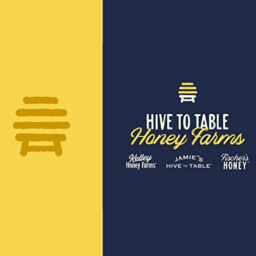 Jamie's Hive To Table, Local Pure Raw & Unfiltered Infused Flavored Honey Spicy Cinnamon, Sweet Vanilla Bean And Savory Lemon, 12 Ounce Squeeze Bottles,Gluten-Free & Paleo-Friendly, 3-Pack Set #TOP6