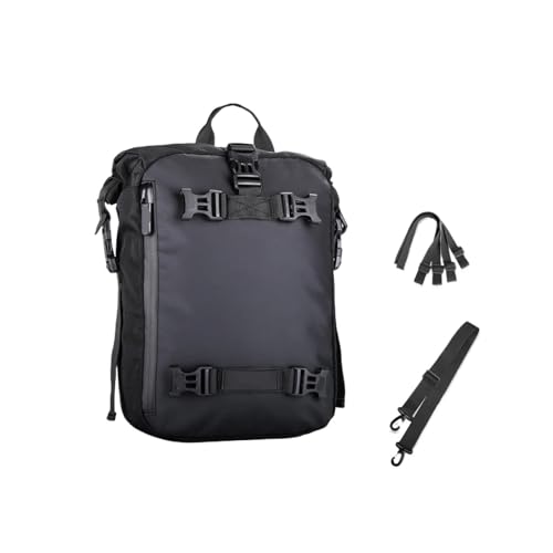 Sacoche arrière de moto ZXCTHWE voyagez léger en motocross avec ce sac de selle 10L noir