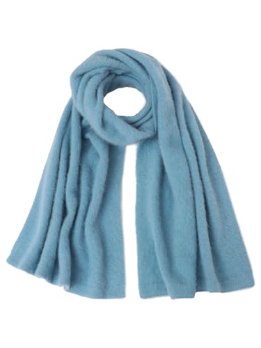 (シップス レディース) SHIPS for women フォックスニットストール 318250361 Light Blue1 ONE SIZE-(ONE SIZE)