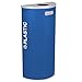 Kaleidoscope Collection Ex-Cell Recycling Container - Half Round Container with Plastic Lid - Blue - Blue