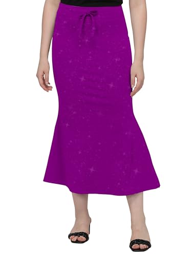 Image of Mehrang Stretchable Shimmer Saree Shapewear Petticoat for Women, Skirts for Women,Shape Wear Dress for Saree