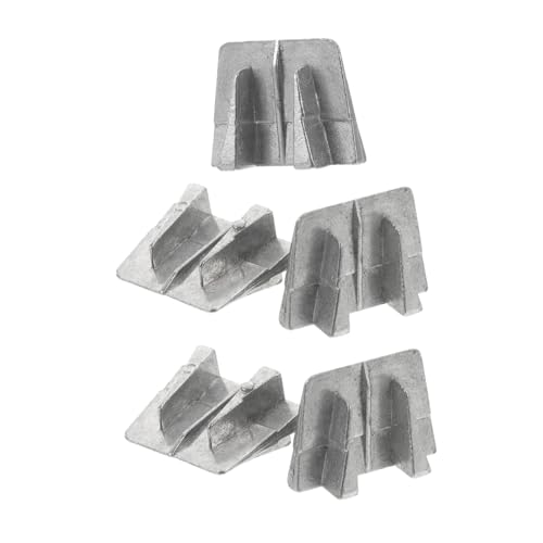 BESPORTBLE Coin Métallique En Aluminium 5 Pièces Pour Manche De Marteau, Accessoire De Fixation Renforcé Pour Menuiserie Et Bricolage, Compact Et Solide Pour Travaux Extérieurs