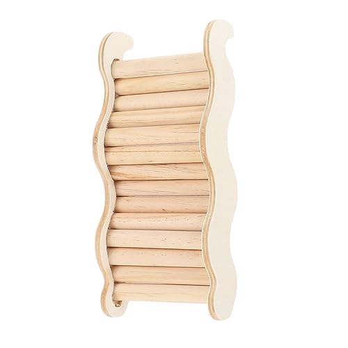 Ipetboom ハムスター波梯子 hamster ハムスター カゴ vtoys ラットぬいぐるみ ケージの装飾のためのチンチラのはしご チンチラのはしごのおもちゃ チンチラケージ造園はしご 木製