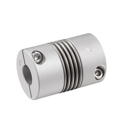 Rigid coupling,Stainless steel rigid coupling 1pcs Aluminum Alloy Bellows Clamp Shaft Couplings D16XL27 4/5/6/6.35/7/8mm(6.35X6.35)