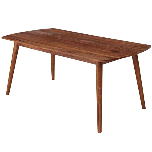 FineBuy Table à Manger Bois Massif Table de Cuisine Design Sheesham 120 x 75 x 60 cm | Table de Salle à Manger Style Maison de Campagne Table en Bois Meubles...