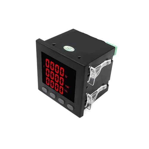 �O���d�͌v 1�� LED �f�W�^���}���`���[�^�[ �O���W���\���Ď��p�l�����[�^�[ 96*96*78mm(METER WITH 200A CT)