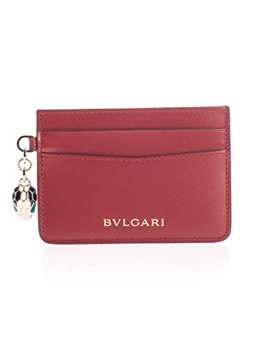 Preisvergleich Produktbild Bulgari Luxury Fashion Damen 282020 Rot Kreditkartenetui / Herbst Winter 19