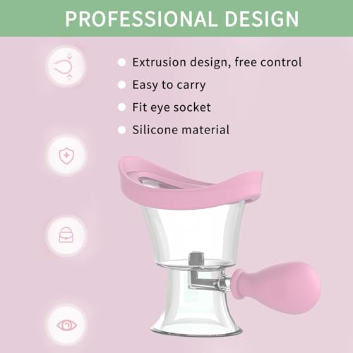 Image of NIIIYTYB Eye Wash Cup Flush Kit Portable Eyewash Cups for Rinse and Drops Eye Cleaning Washer Tool for Seniors Soothing Eye Bath Relieves Dust and Makeup Irritants (Pink)