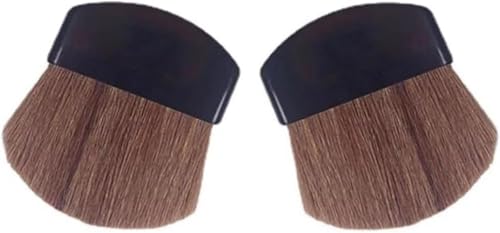 Mini brocha para rubor en polvo, 2 brochas de maquillaje pequeñas, brochas de maquillaje facial, brochas de rubor, brochas de maquillaje y herramientas