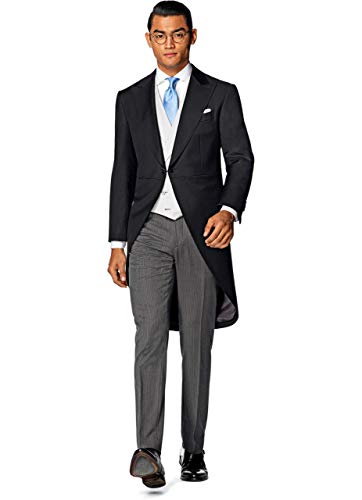 Smoking gris à rayures pour hommes costume 3 pièces chic slim fit